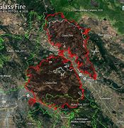 Image result for Map of Glass Fire Napa