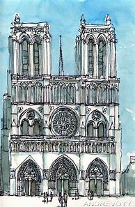 Image result for Paris Notre-Dame Sketches Book