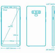 Image result for Samsung Note 9 Dimensions in Inches