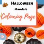 Image result for Halloween Mandala Coloring Pages