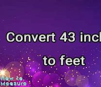 Image result for 68 Inches in Feet