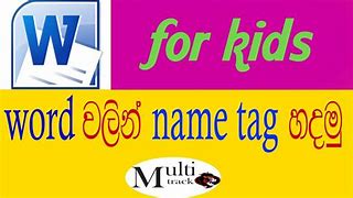 Image result for What's a Tag Name Word