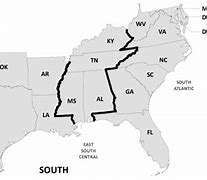 Image result for South US Region Map