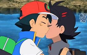 Image result for Pokemon Ash X Gou Kiss