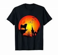 Image result for T-Shirt with Pug and the Moon