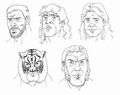 Image result for Wrestler Sketch