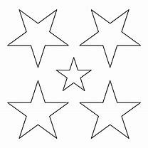 Image result for Pattern for a Medium Sized Star Cut Out