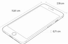 Image result for iPhone 6s Size On A4