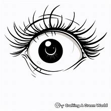 Image result for Cartoon Eyes Coloring Page