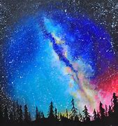 Image result for Galaxy Moon Art Landscape