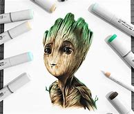 Image result for Baby Groot Pencil Art