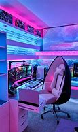 Image result for Synthwave Gaming Room with Big TV