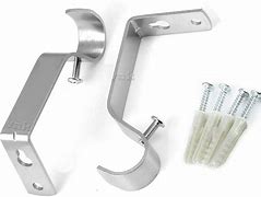 Image result for Curtain Rod Brackets 6 Inch