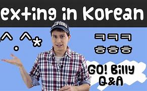 Image result for Learn Korean with Go Billy Korean