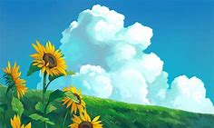 WeSayAnime on Twitter: "Yellow & Sunflowers ⚘ #animewallpaper https://t ...