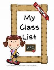 Image result for Class List Line Art