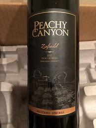 Image result for Peachy Canyon Zinfandel Mustang Springs