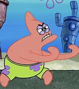 Image result for Patrick Star Angry with Pick Axe