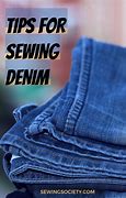 Image result for Sewing Denim