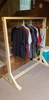 Image result for 2X4 Clothes Rack DIY