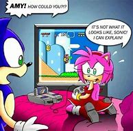 Image result for sonic and amy funniest meme