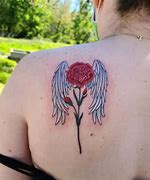 Image result for Fishing Rod Angel Wings Tattoo