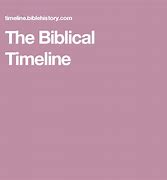 Image result for Easy Bible Timeline