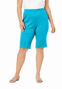 Image result for Women's Knit Shorts Elastic Waist