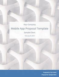 Image result for Mobile App Development Proposal Template