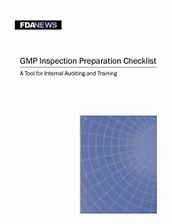 Image result for FDA GMP Checklist