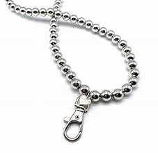 Image result for Silver Lanyard