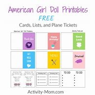 Image result for American Girl Doll Ideas Free Printables