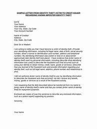 Image result for Identity Theft Dispute Letter