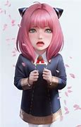 Image result for Anime Girl with Pink Hair Crying
