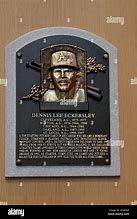 Image result for Dennis Eckersley Hall of Fame Plaque