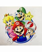 Image result for Color Pencil Drawing Mario