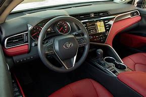 Image result for 2018 Toyota Camry XSE Interior Red and Black