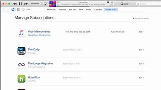 Image result for iTunes Subscriptions