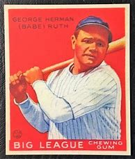 Image result for Vintage Babe Ruth Baseball Cards