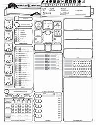 Image result for 5E Auto Fill Character Sheet