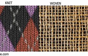 Image result for Difference Between Knit and Woven