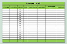 Image result for Blank Printable Payroll Sheets
