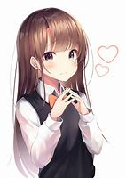 Image result for Anime Characters with Dark Brown Hair