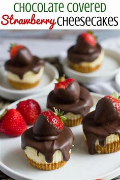 Chocolate Covered Strawberry Mini Cheesecakes | Recipe | Chocolate covered strawberry cheesecake, Savoury cake, Baking