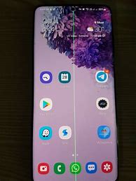 Image result for Samsung S20 Screen Vertically Divides in Two When On Camera