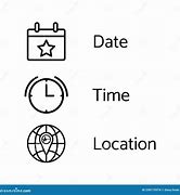 Image result for Date Time and Location Icon