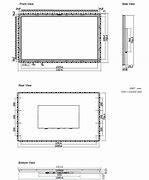 Image result for 55 Monitor Dimensions