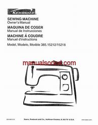 Image result for Kenmore 22 Sewing Machine Instruction Manual