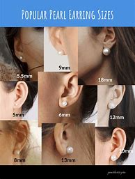 Image result for How Big Is 8Mm Earring Stud