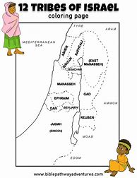 Image result for 12 Tribes of Israel Blank Map